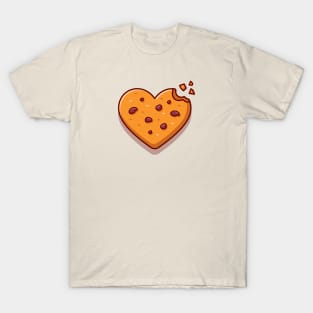 Love Chocolate Cookies Cartoon T-Shirt